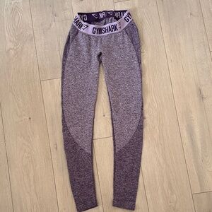 Gymshark Heathered Purple Leggings